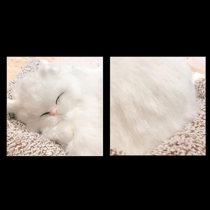 Sleeping Cute Cat for Car Dashboard and Home Decor with Activated Carbon